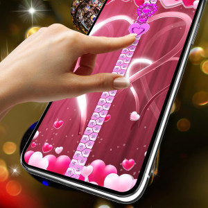 اسکرین شات 4 برنامه Valentines day zipper locker