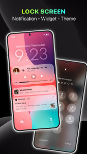 اسکرین شات 4 برنامه Lock Screen, Widgets - YoLock