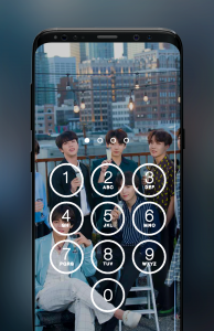 اسکرین شات برنامه Bts Photo Lock Screen App 5