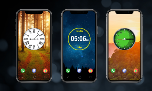 اسکرین شات برنامه Digital Clock Lock Screen Pro 2