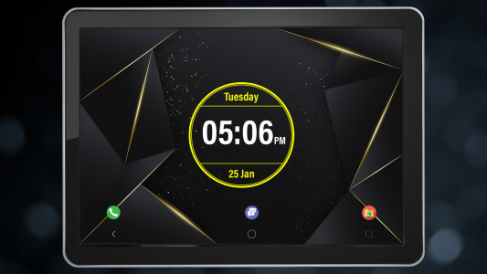 اسکرین شات 6 برنامه Digital Clock Lock Screen Pro