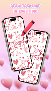 اسکرین شات 2 برنامه Lockscreen Drawing Together