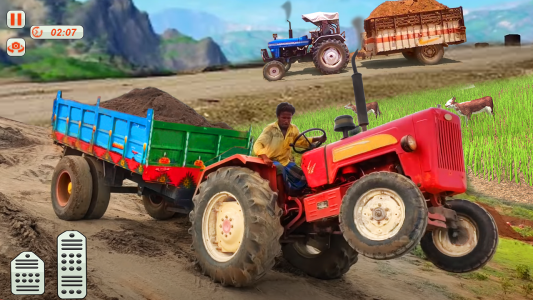 اسکرین شات بازی Tractor Trolley Farming Offroad Cargo Simulator 3D 3