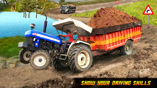 اسکرین شات بازی Tractor Trolley Farming Offroad Cargo Simulator 3D 1
