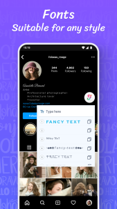 اسکرین شات 6 برنامه Fonts: Stylish Text Cool Fonts