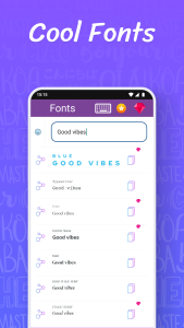 اسکرین شات 4 برنامه Fonts: Stylish Text Cool Fonts