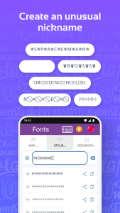 اسکرین شات برنامه Fonts: Stylish Text Cool Fonts 5