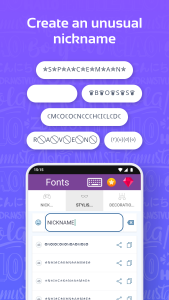 اسکرین شات 5 برنامه Fonts: Stylish Text Cool Fonts