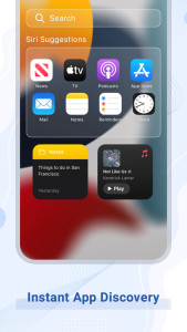 اسکرین شات 4 برنامه iOS Launcher 26 - iLauncher