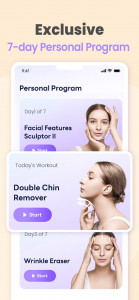 اسکرین شات 3 برنامه FaceYogi® - Face Yoga Exercise