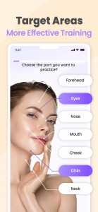 اسکرین شات 2 برنامه FaceYogi® - Face Yoga Exercise