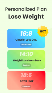 اسکرین شات 3 برنامه Fastin: Intermittent Fasting