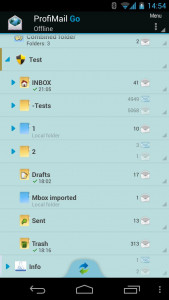 اسکرین شات برنامه ProfiMail Go - email client 1