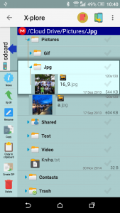 اسکرین شات برنامه X-plore File Manager 8