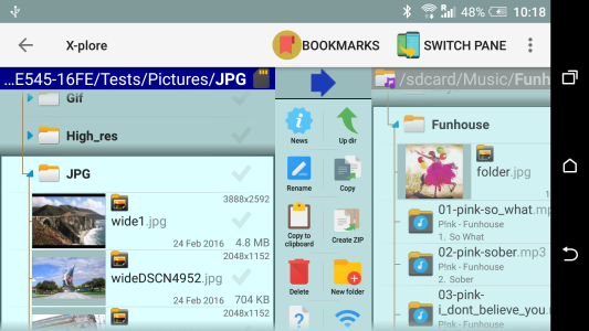 اسکرین شات 1 برنامه X-plore File Manager