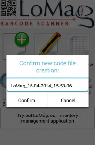 اسکرین شات برنامه LoMag Barcode Scanner to Excel 3