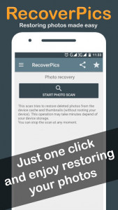 اسکرین شات برنامه RecoverPics - Restore deleted photos 1