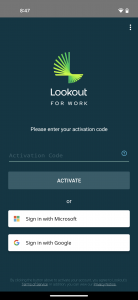اسکرین شات 1 برنامه Lookout for Work