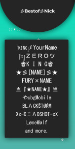 اسکرین شات 1 برنامه Fancy Nick Text Generator