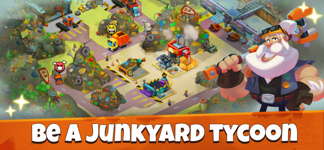 اسکرین شات 1 بازی Idle Junkyard Tycoon: Be Rich!
