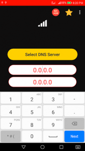 اسکرین شات برنامه Speedy DNS Changer 4
