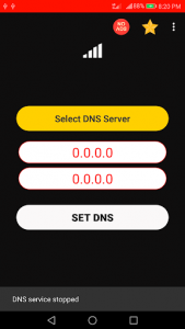 اسکرین شات برنامه Speedy DNS Changer 6