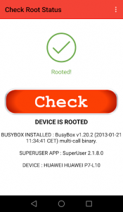 اسکرین شات برنامه Root Checker (Superuser) 1