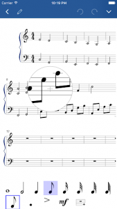اسکرین شات برنامه Notation Pad - Sheet Music Score Composer 3