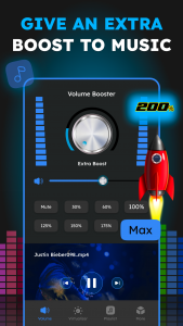 اسکرین شات برنامه Volume Booster, Sound Booster 3