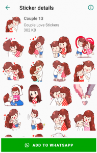 اسکرین شات برنامه Couple Love Stickers for WhatsApp - Wastickerapps 8