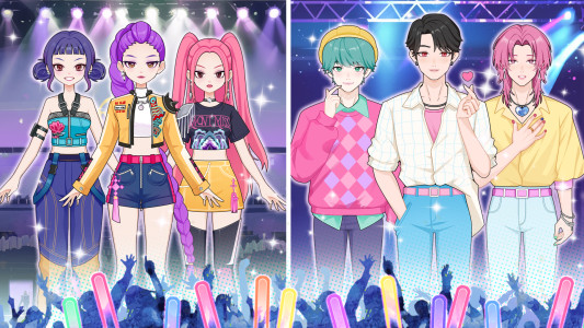 اسکرین شات 1 بازی Love Idol: Kpop Makeup Game
