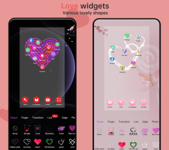 اسکرین شات 4 برنامه Love Launcher: lovely launcher
