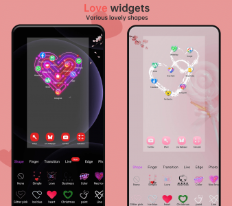 اسکرین شات برنامه Love Launcher: lovely launcher 4