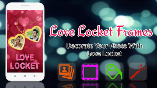 اسکرین شات برنامه Love Photo Frames - Love Locket Photo Editor 1