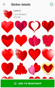 اسکرین شات برنامه Love Sticker Memojis for WhatsApp - WAStickerApps 7