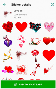 اسکرین شات برنامه Love Sticker Memojis for WhatsApp - WAStickerApps 8