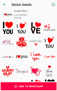 اسکرین شات برنامه Memoji Love Stickers for WhatsaApp - WAStickerApps 7