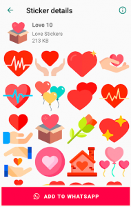 اسکرین شات برنامه Memoji Love Stickers for WhatsaApp - WAStickerApps 6