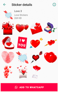 اسکرین شات برنامه Memoji Love Stickers for WhatsaApp - WAStickerApps 3