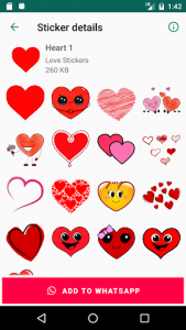 اسکرین شات برنامه Love Stickers for WhatsApp - WAStickerApps ❤️❤️❤️ 4