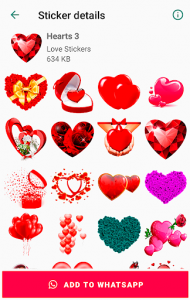اسکرین شات برنامه Love Stickers for WhatsApp WAStickerApps ❤️❤️❤️ 5