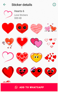 اسکرین شات برنامه Love Stickers for WhatsApp WAStickerApps ❤️❤️❤️ 8