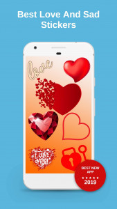 اسکرین شات برنامه Love Stickers For Whatsapp 1