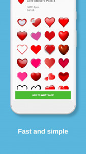 اسکرین شات برنامه Love Stickers For Whatsapp 3