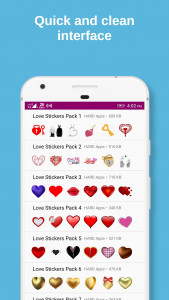 اسکرین شات برنامه Love Stickers For Whatsapp 2