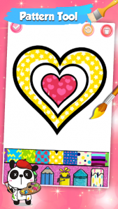 اسکرین شات برنامه Glitter Heart Love Coloring Book for Girls 6