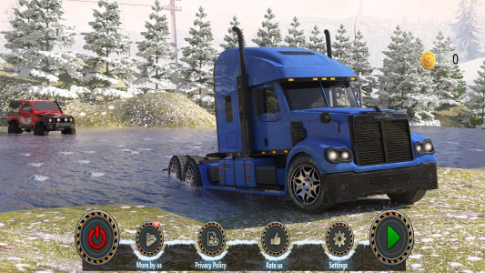 اسکرین شات بازی Offroad Snow Mud Truck Runner 3