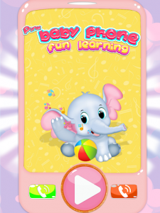 اسکرین شات برنامه Pink Baby Phone Toy:Learn Number & Music Baby Game 6