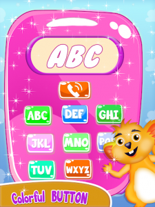 اسکرین شات برنامه Pink Baby Phone Toy:Learn Number & Music Baby Game 4