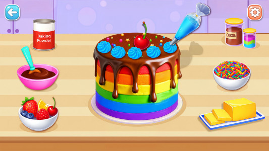 اسکرین شات 1 بازی Birthday Cake Maker: Cake Game